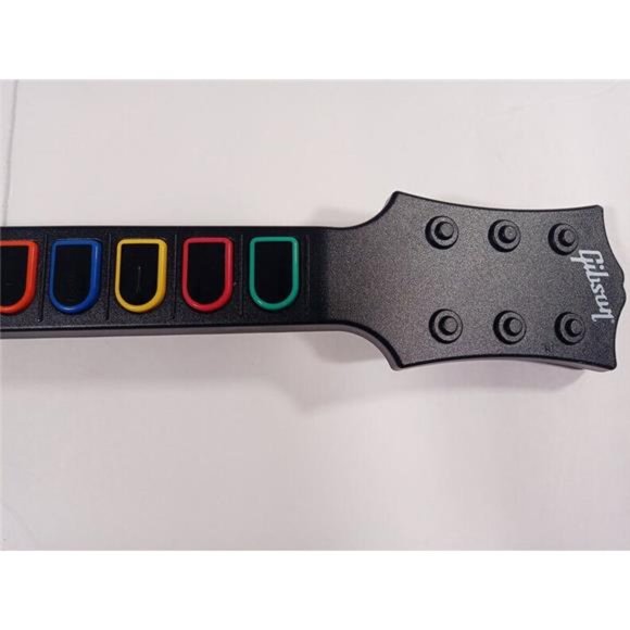 TESTED! Wii Guitar Hero Gibson Les Paul White Wireless Guitar w/ Strap & Game - Picture 3 of 10